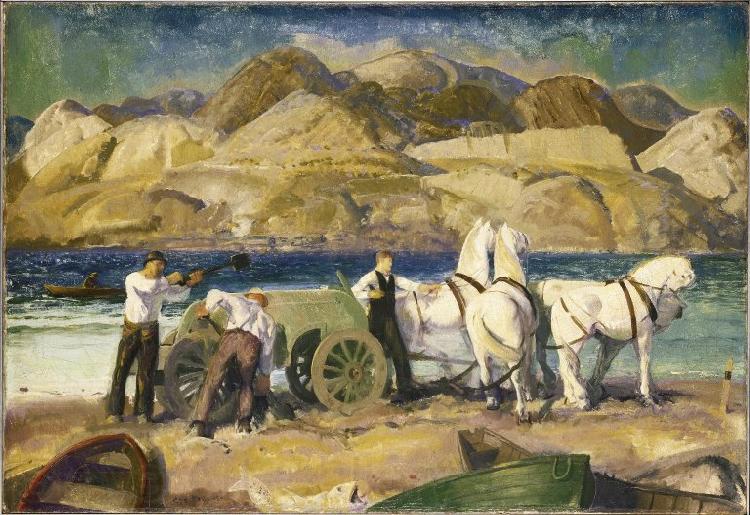 George Wesley Bellows Sand Cart Norge oil painting art